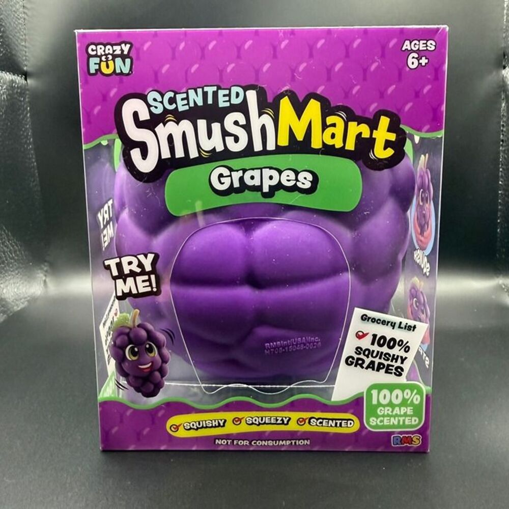 Crazy Fun Scented SmushMart Grapes Squishy Squeezy RMS